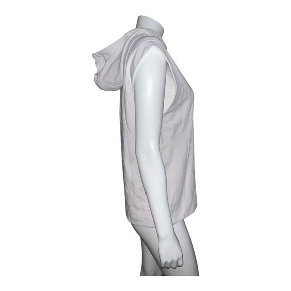Athleta Sundown Tank Sweatshirt White Hoodie Activewear Extra Small NWOT - Picture 8 of 11